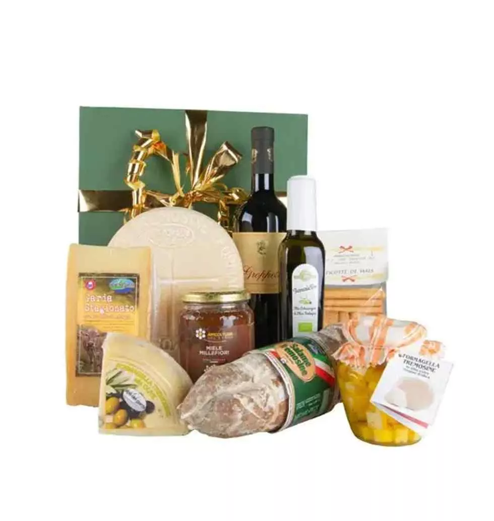 Happy Holiday X-mas Gift Basket