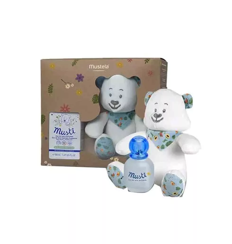 Perfumed Water And Teddy Bear Set